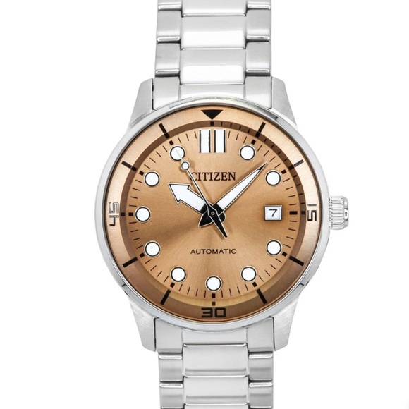 Citizen Stainless Steel Bronze Dial Automatic Men's Watch
